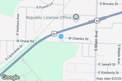 Map image of the property - 549 S West Ave