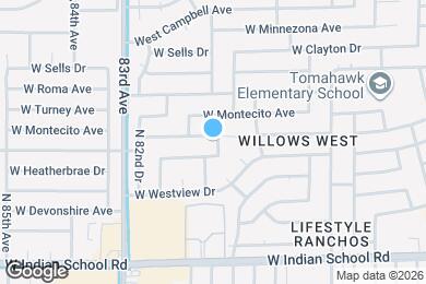 Map image of the property - 8119 W Glenrosa Ave