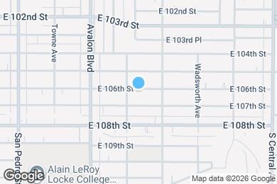 Map image of the property - 718 E 106th St