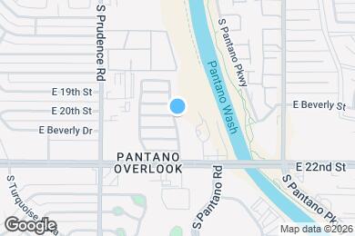 Map image of the property - 1053 S Pantano Overlook Dr
