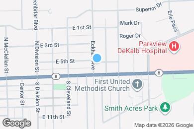 Map image of the property - 106 Eckhart Ave