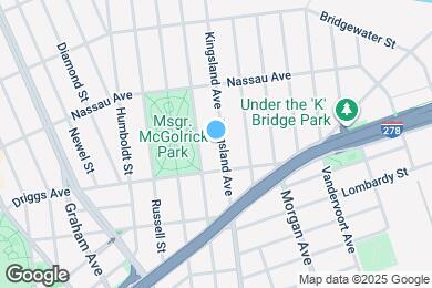 Map image of the property - 221 Kingsland Ave