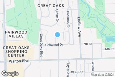 Map image of the property - Great Oaks Apartments