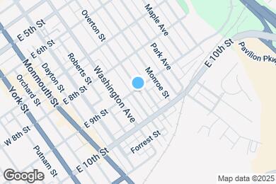 Map image of the property - 332 E 9th St