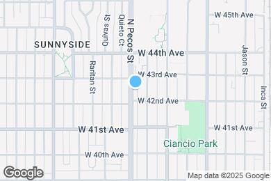 Map image of the property - 4220 N Pecos St