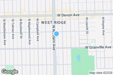 Map image of the property - 6239 N Western Ave