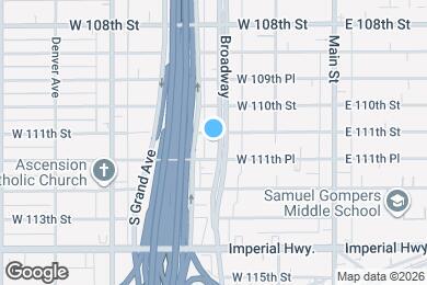 Map image of the property - 11109 S Broadway