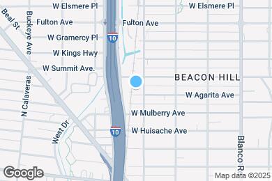 Map image of the property - 1211 W Agarita Ave