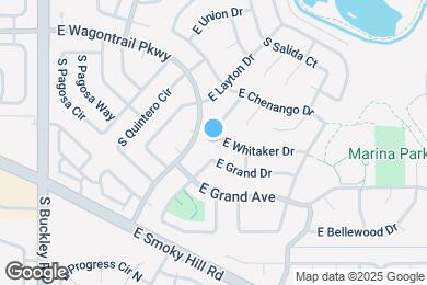 Map image of the property - 17468 E Whitaker Dr
