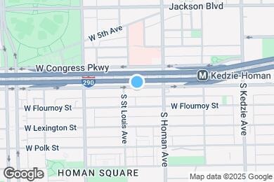 Map image of the property - 3441 W Harrison St