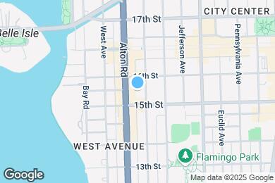 Map image of the property - 1500 Meridian Ave