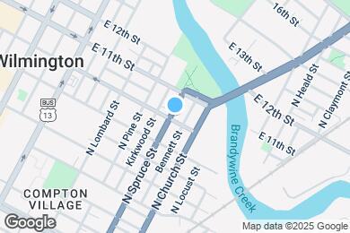 Map image of the property - 703 E 10th St