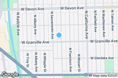 Map image of the property - 6206 N Richmond St