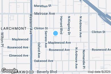 Map image of the property - 522 N Hobart Blvd