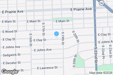 Map image of the property - 1818 E Clay St