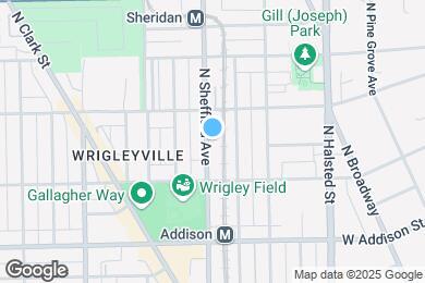 Map image of the property - 3739 N Sheffield Ave