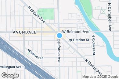 Map image of the property - 3123 N California Ave