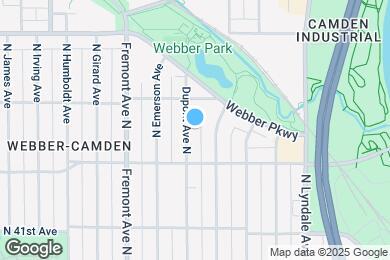 Map image of the property - 4228 DuPont Ave N