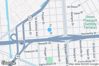 Map image of the property - 3314 Touro St