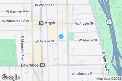 Map image of the property - 1024 W Ainslie St