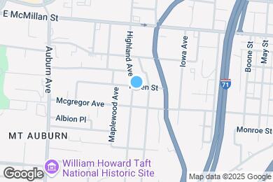 Map image of the property - 2314 Highland Ave
