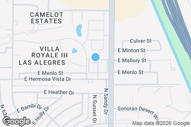 Map image of the property - 6730 E Hermosa Vista Dr