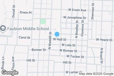 Map image of the property - 1208 Hall St