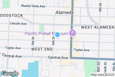 Map image of the property - 611 Santa Clara Ave