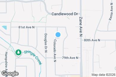 Map image of the property - 8008 Colorado Ave N