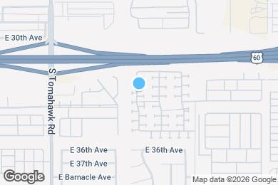Map image of the property - 3339 S Chaparral Rd