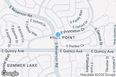Map image of the property - 19332 E Purdue Cir