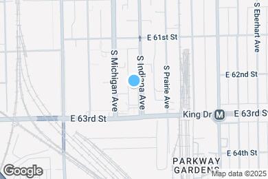 Map image of the property - 6216 S Indiana Ave