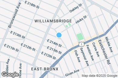 Map image of the property - 1176 E 215th St
