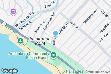 Map image of the property - 132 San Vicente Blvd