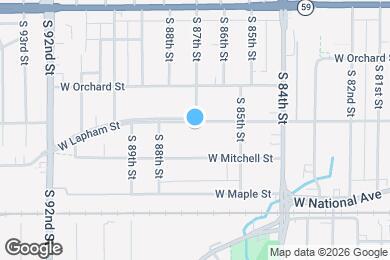 Map image of the property - 8641 W Lapham St