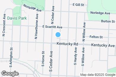 Map image of the property - 106 N Huttig Ave