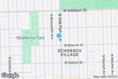 Map image of the property - 3418 N Oak Park Ave