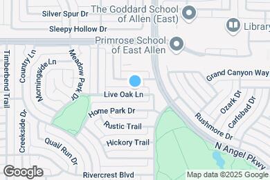 Map image of the property - 1711 Live Oak Ln