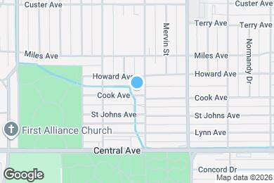 Map image of the property - 1607 Cook Ave