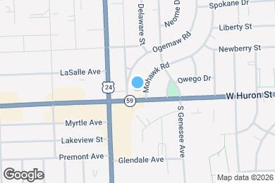 Map image of the property - 850 W Huron St