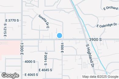 Map image of the property - 1489 E 3900 S