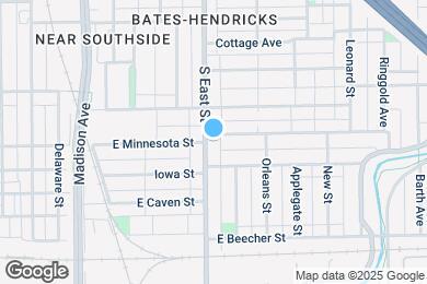 Map image of the property - 1705 S East St