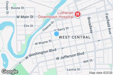 Map image of the property - 1110 W Wayne St