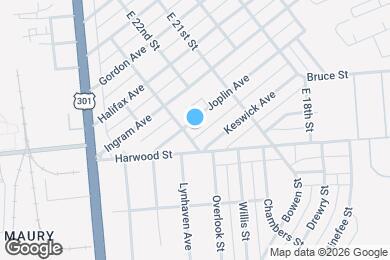 Map image of the property - 2214 Joplin Ave