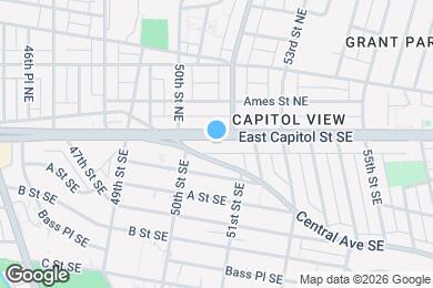 Map image of the property - 5033 E Capitol St SE