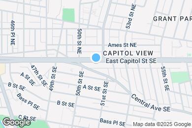 Map image of the property - 5033 East Capitol St SE