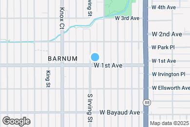 Map image of the property - 3225 W 1st Ave