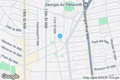 Map image of the property - 1001 Monroe St NW
