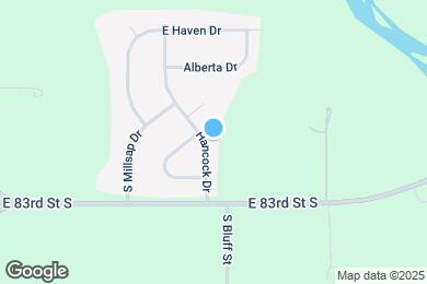 Map image of the property - 8300 S Hancock Dr