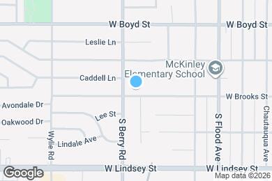 Map image of the property - 1123 W Brooks St